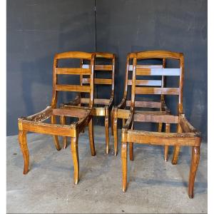 chaises 19eme merisier